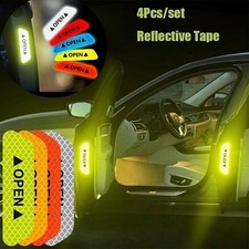 Easy-To-Apply Non-Damaging Sturdy UV-Resistant 4pcs Reflective Car Door Stickers