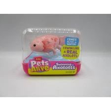 Pets Alive Swimming Axolotl Pink - Comes Alive In Water Real Swimming Actions