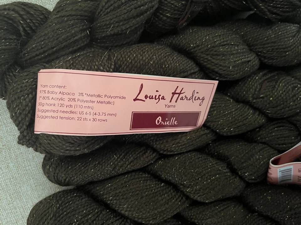 Louisa Harding ORIELLE - Color #11-Cafe. 97% Alpaca, 3% Metallic. 8 skeins - Image 3 of 3