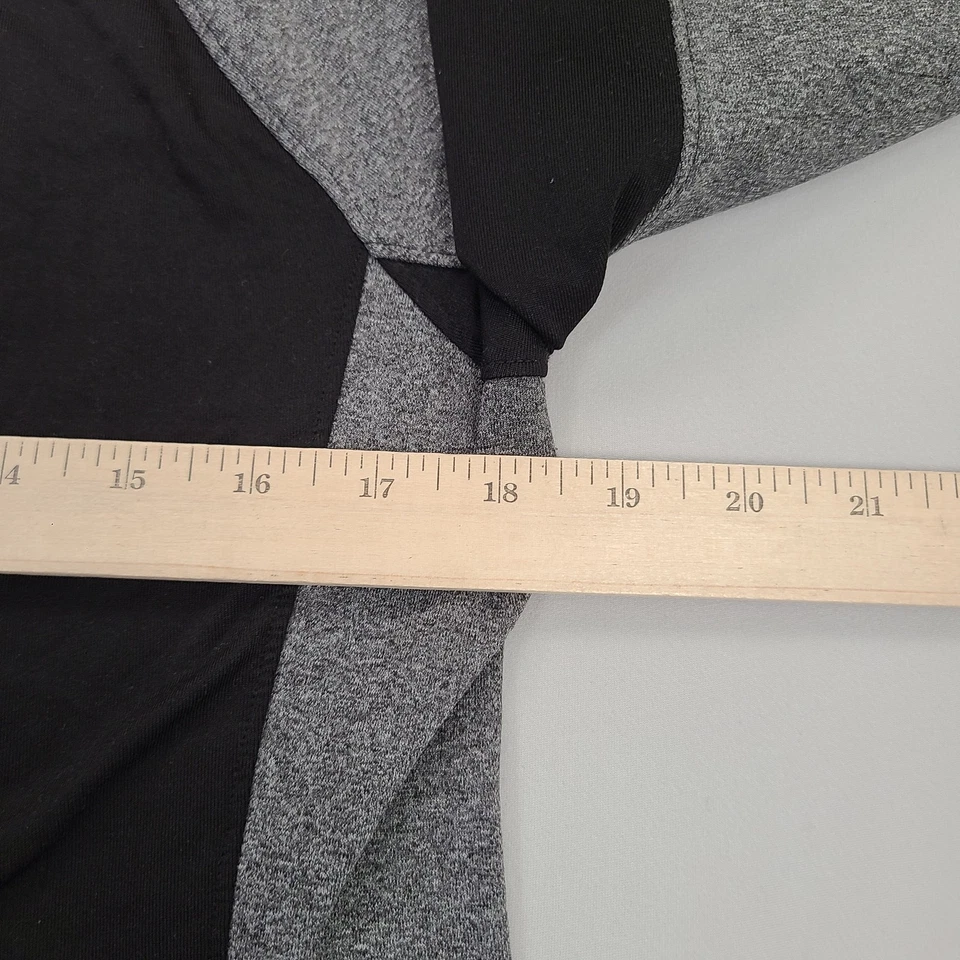 Chaqueta ROSA Victoria's Secret Mujer Mediana Negra Gris Chaqueta Activa Cuarto Cremallera Foto 4 de 4