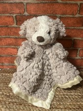 Mary Meyer Lovey Puppy Dog Plush Security Baby Blanket Satin Trimmed 12  