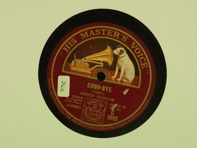 DEREK OLDHAM GOOD BYE / KATHLEEN MAVOURNEEN 78RPM (441/8) (441) 2 TRACK 78 RPM H