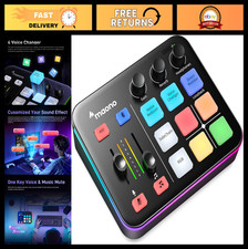 Gaming Audio Mixer  Interface with Pro Preamp, RGB, Bluetooth, 48V Phantom Powe