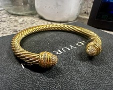 David Yurman Gold Bracelet Diamond classic cable bracelet