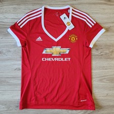 Maglia maglia Adidas Manchester United 2015-2016 donna taglia L calcio home kit