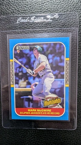 1987 DONRUSS HIGHLIGHTS #46 MARK MCGWIRE OAKLAND ATHLETICS