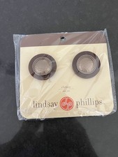 New Lindsay Phillips Chrissy Shoe Snaps Charms Brown/Bronze  