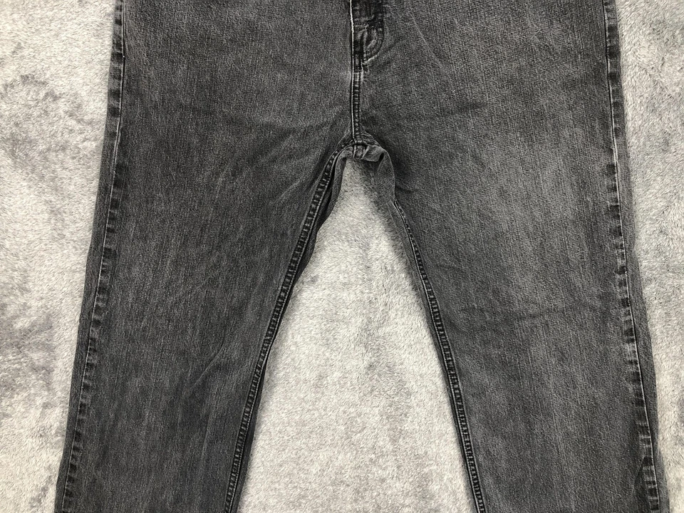 Pantalones de mezclilla Vans para hombre 38x32 negros grises pierna recta 100 % algodón casual skate Foto 3 de 4