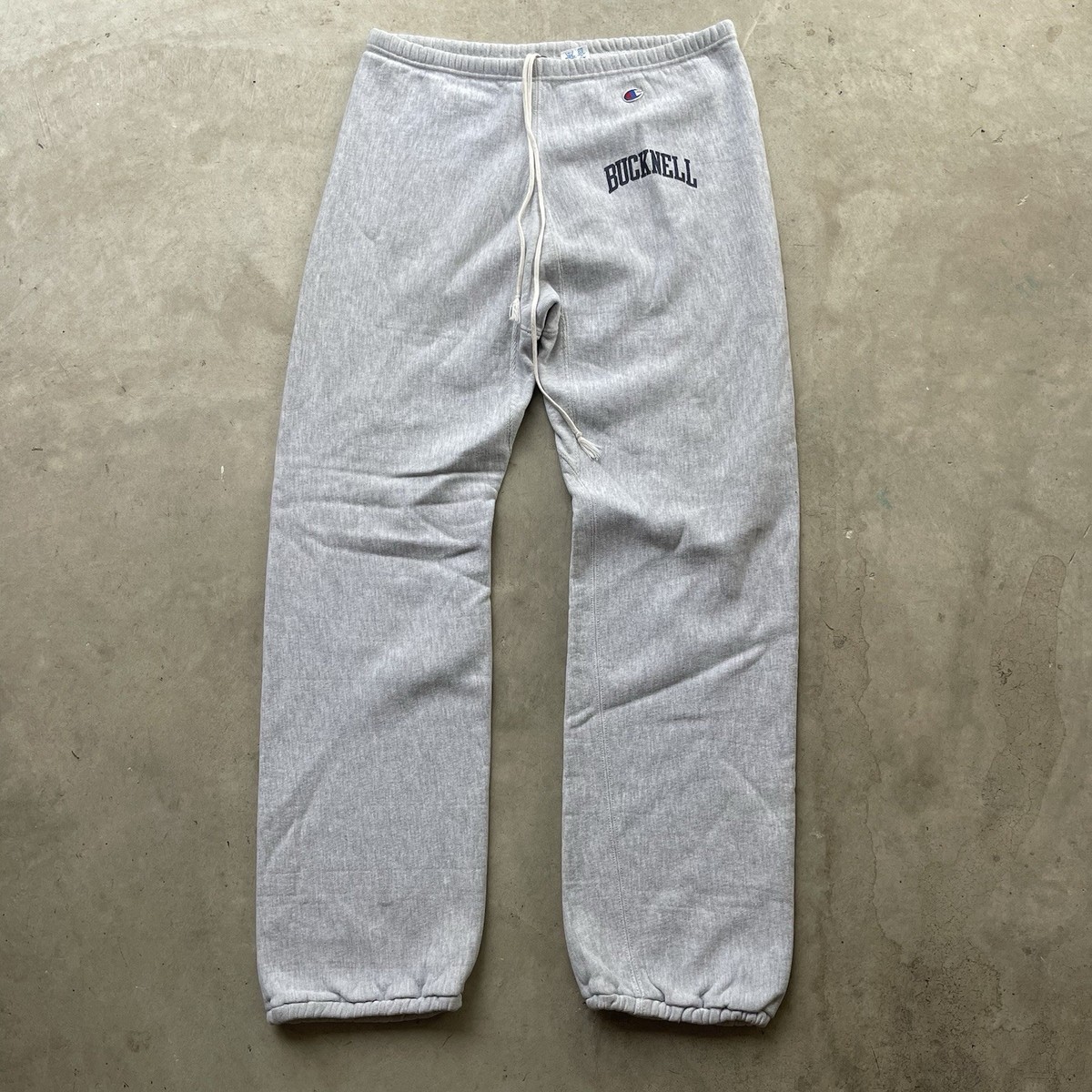Vintage Champion Reverse Weave Bucknell Sweatpants USA XL Gray