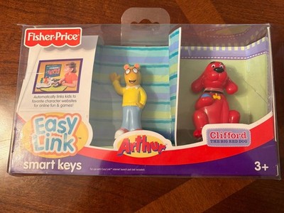 Arthur & Clifford 2007 Fisher Price Easy Link Smart Keys PBS Kids Vintage Learn