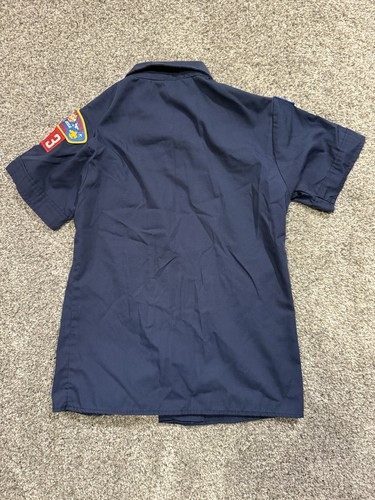 Boy Scouts of America Uniform Shirt Youth Medium Short Sleeve Blue With Patches* - Picture 2 of 10