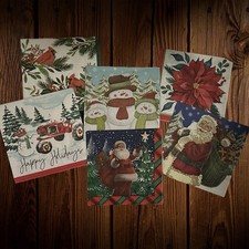 12 Paper Napkins For Crafts And Decoupage - Christmas Lot