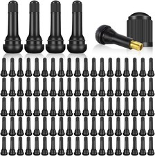 100pcs Tire Valve Stems Tr 413 Snap-in Car Auto Short Rubber Tubeless Tyre Black 100pcs Tire Valve Stems Tr 413 Snap-in Car Auto Short Rubber Tubeless Tyre Black