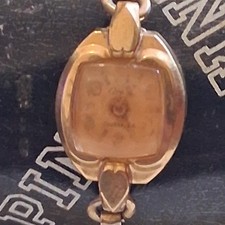 Movimiento Cornel vintage para mujer 17 joyas (reloj tono dorado) pequeño *sin probar*