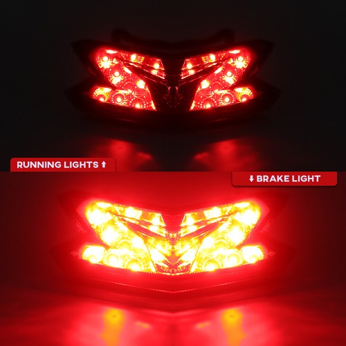 LED Tail Light Brake Turn Signals W/Plug For KAWASAKI Z125 Z800 NINJA ZX-6R ZX6R - Picture 2 of 12