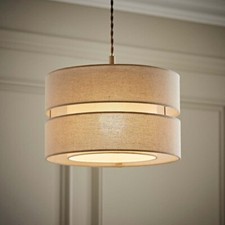 Easy Ft Lampshade Linen 30cm Drum Ceiling Pendant Light Lamp Shade Lightshade