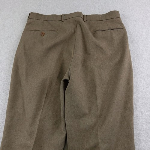 Levis Action Slacks Herren 34 x 30 braun Anzughose vorne flach faltenfrei Vintage - Bild 9 von 10
