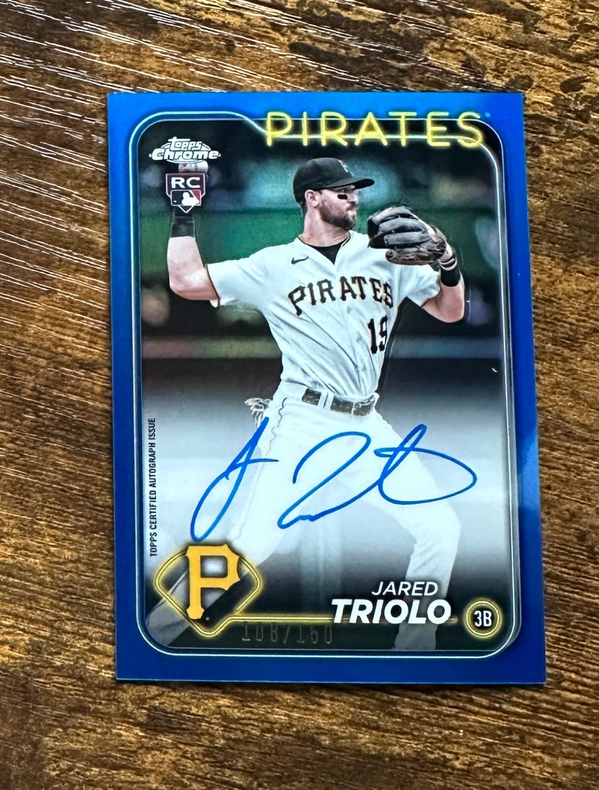 2024 Topps Chrome Rookie Auto Blue Refractors #RAJTR Jared Triolo /150 #X12507