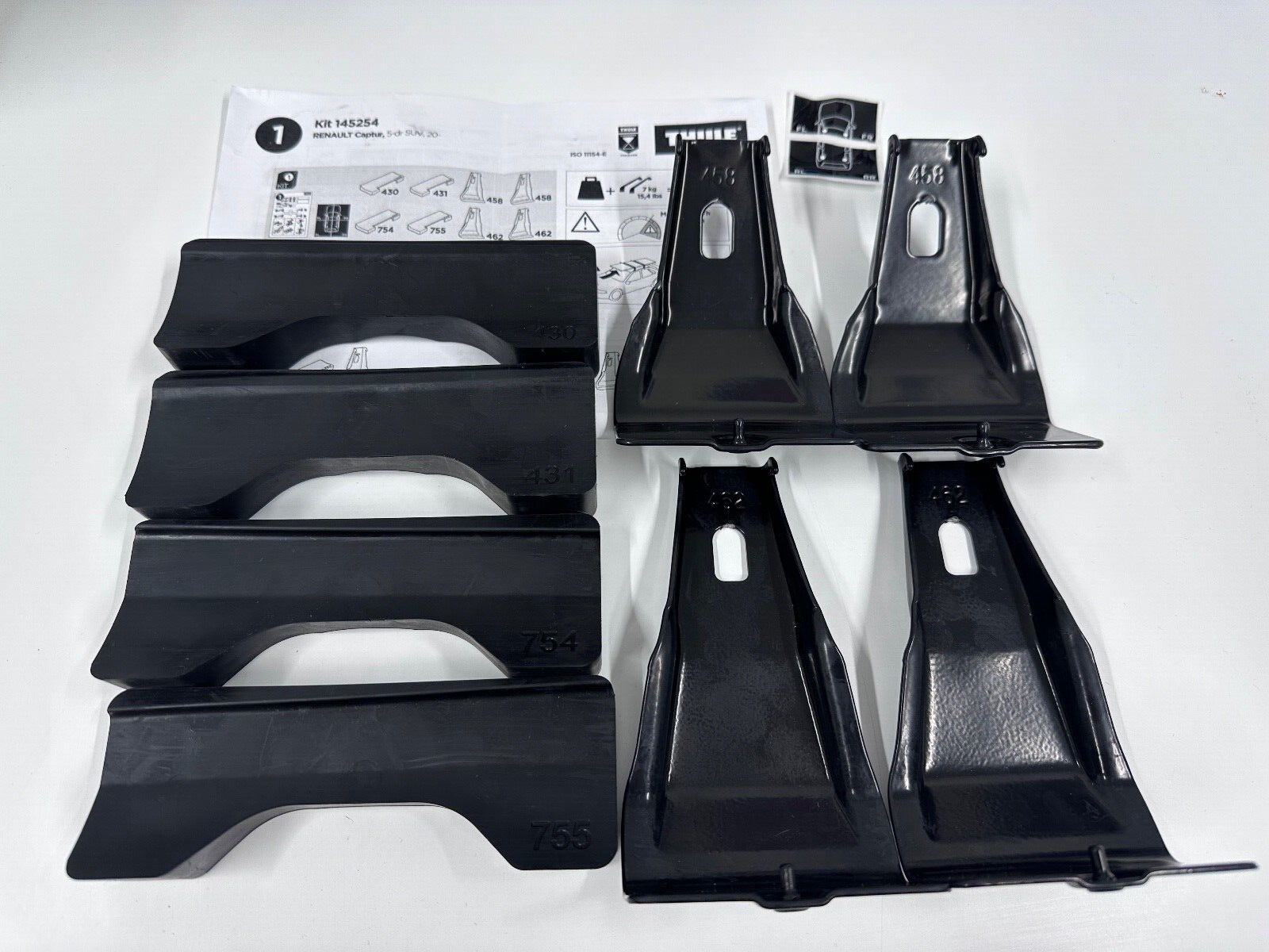 THULE FITTING KIT 5254 USED NO BOX FITS RENAULT Captur, 5-dr SUV, 20-