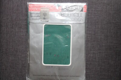 Vintage Ergee Boutique Design Feinstrumpfhose Tupfen Glitzer Gr. 36-38 Grün Neu