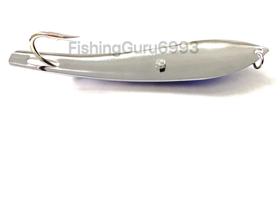 Blue Holographic Drone Trolling Spoon 14.5cm/5.7 Inches With Mustad Hook - Image 3 of 4