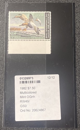 RW49 1982 $7.50 PSE Certified Superb 98 Mint OGnh Multicolored - Picture 4 of 4