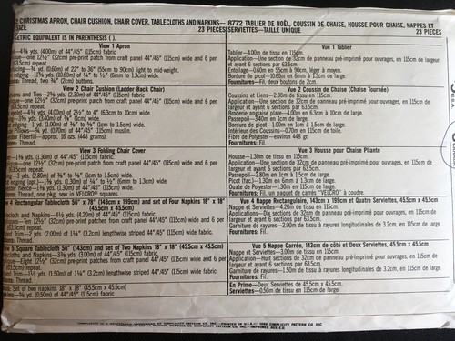 Pattern Simplicity 8772, Christmas home decor, kitchen etc. - Picture 2 of 2