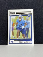 2022 Score Football Rookies Base #347 Roger McCreary - Tennessee Titans