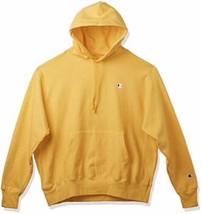 champion reverse weave gold pullover hoodie