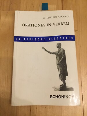ORATIONES in VERREM - Marcus Tullius Cicero - Schoeningh - Zustand akzeptabel 