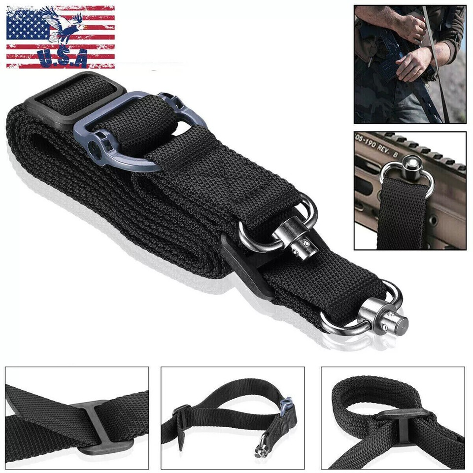 QD Tactical Sling Quick Detach Adjust Point Rifle Gun Airsoft Hunt ...