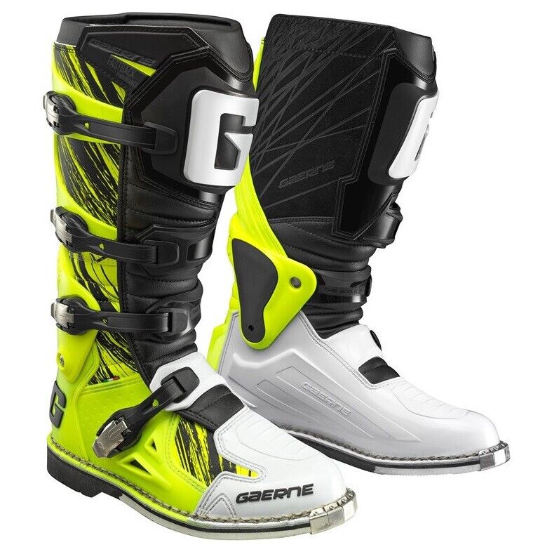 STIVALI BOOTS SNODO MOTO CROSS ENDURO GAERNE FASTBACK ENDURANCE GIALLO FLU TG 45