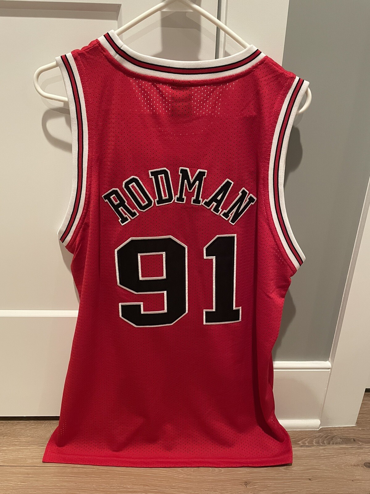 Chicago Bulls NBA Finals Dennis Rodman Authentic Away Jersey size 44 NWT eBay
