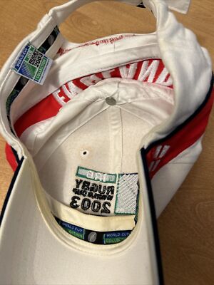 Casquette Baseball IRB - Coupe Du Monde Rugby 2003 Australie - Drapeau USA - Vintage