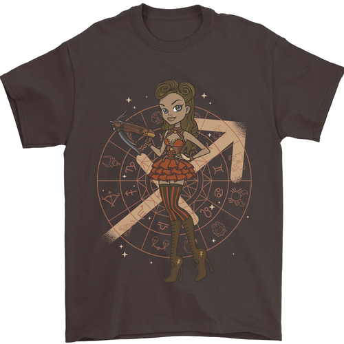 Sagittarius Steampunk Damen Zodiac Herren 100% Baumwolle - Picture 36 of 103