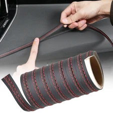 2M PU Leather Molding Trim Strip Car Dashboard Decor Stickers Line Accessories