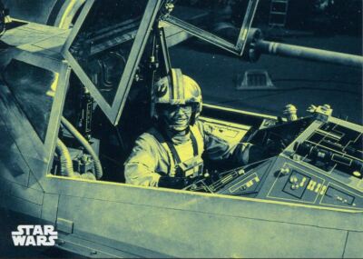 Star Wars ANH Black & White Blue Base Card #127 Red Five: Ready to Launch