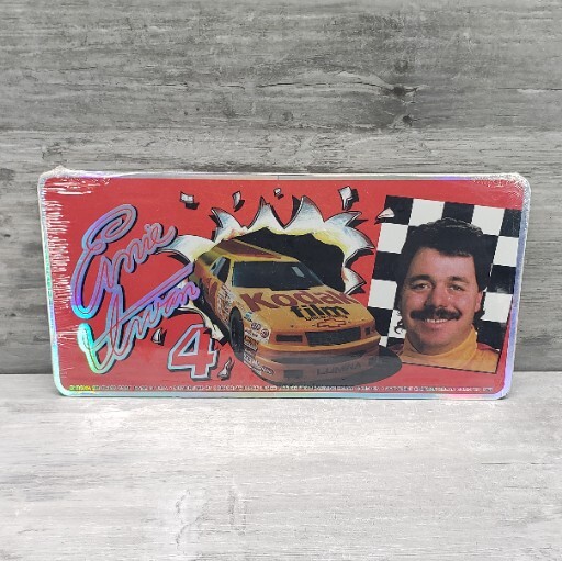 VINTAGE 1992 ERNIE IRVAN #4 Kodak Gold Metal License Plate NEW