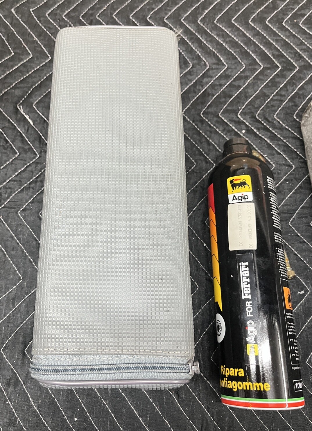FERRARI F40 TIRE INFLATOR TOOL KIT CASE & CANISTER.