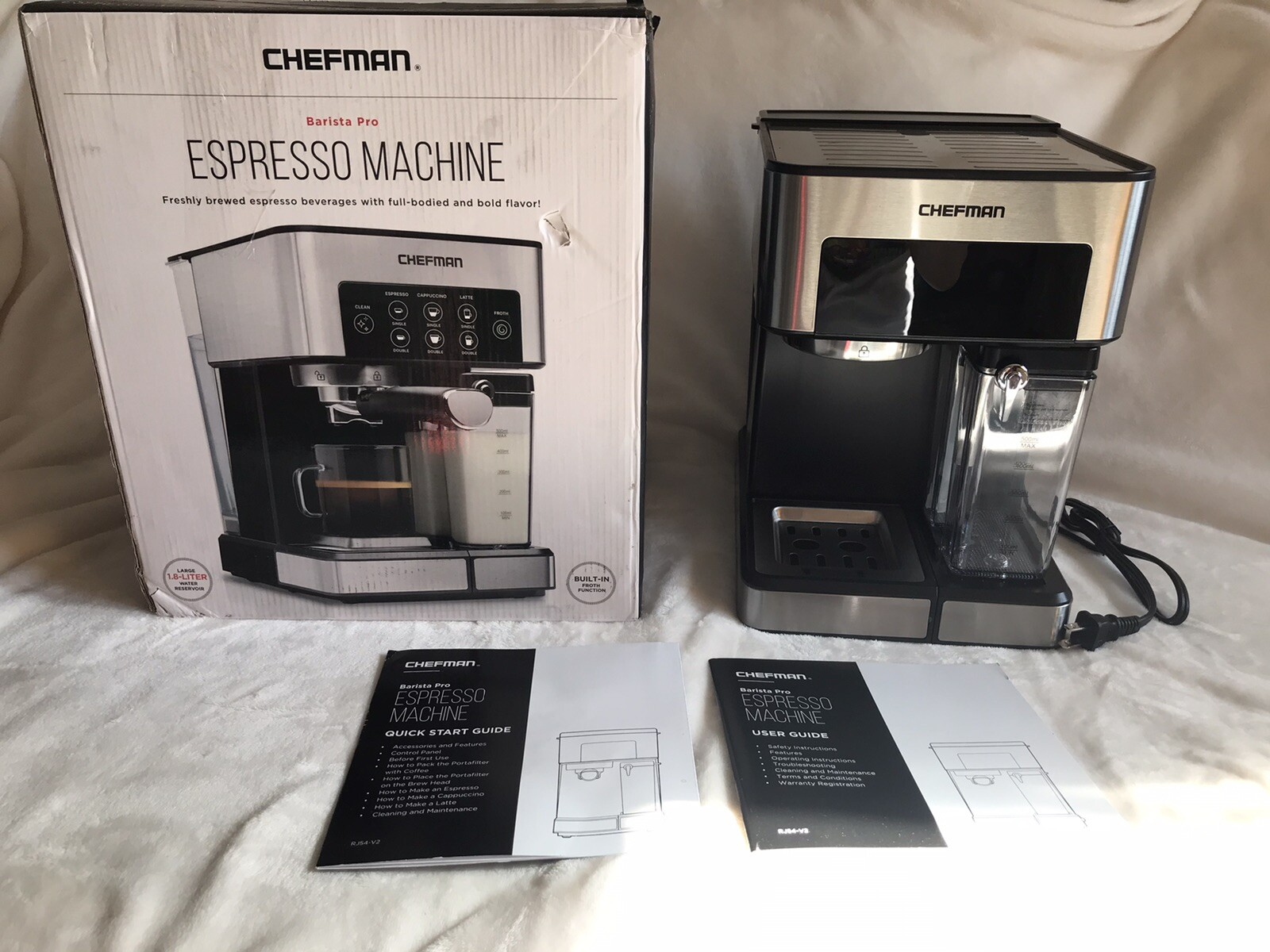 Espresso Machine Coffee Maker 1.8 Liters Barista Pro Cappuccinos Lattes Brewing