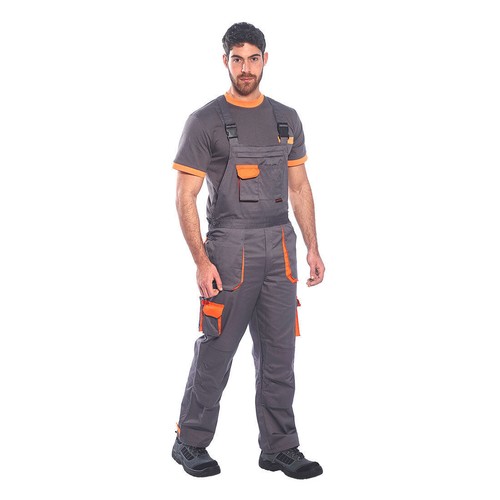 Portwest Texo Contrast Painters WorkWear Bib & Brace Overall Coverall Dungaree - Picture 18 of 22