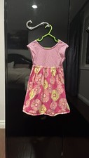 Girls Summer Dress, Pink, Cutout In The Back, Size 5, Gently Worn