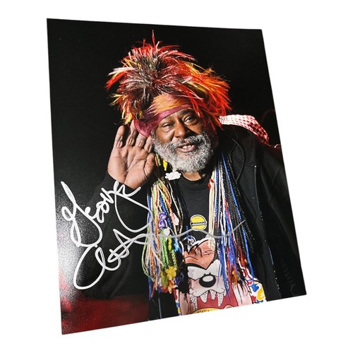 George Clinton signed Autogramm 11x14 Foto! Parlament Funk Legende!