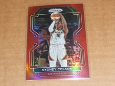 2022 Panini Prizm WNBA SYDNEY COLSON RED PRIZM /199 ACES K3265