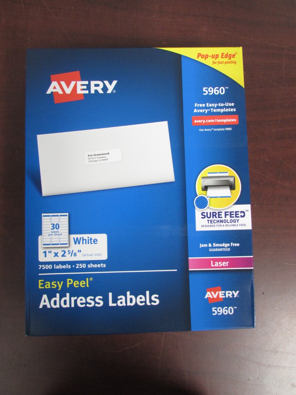 Avery Easy Peel Address Label - White (5960) for sale online | eBay
