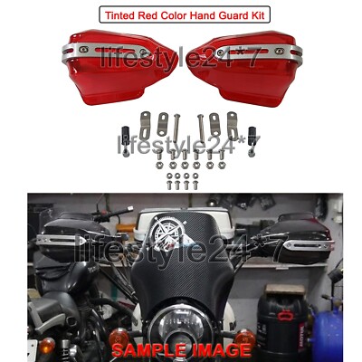 Royal Enfield ''Tinted Red Color Hand Guard Kit'' For Hunter 350