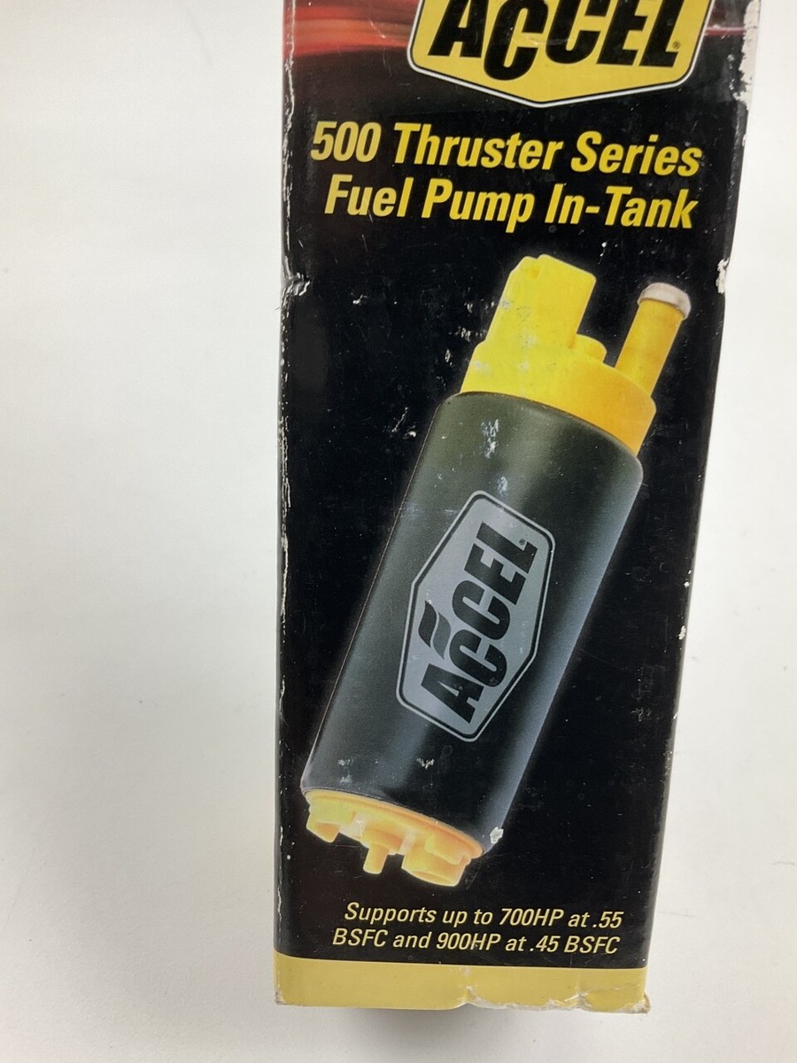 ACCEL 75342 Thruster 500 High-Flow In-Tank Fuel Pump - Supports Up To 900 HP