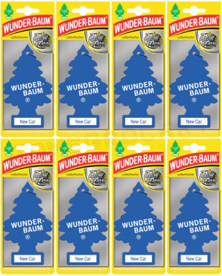8 x WUNDER BAUM NEW CAR Car Scents Hanging Little Trees Air Freshener
