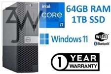 Dell OptiPlex 3070 SFF i7-8700 +up to 64GB RAM 2*2TB SSD 2TB HDD WiFi  Win11