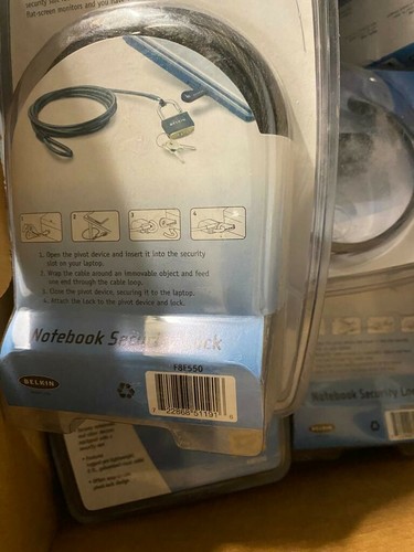 BELKIN NOTEBOOK SECURITY LOCK PART # F8E550 6 Foot Steel Cable/Lock - Picture 3 of 5